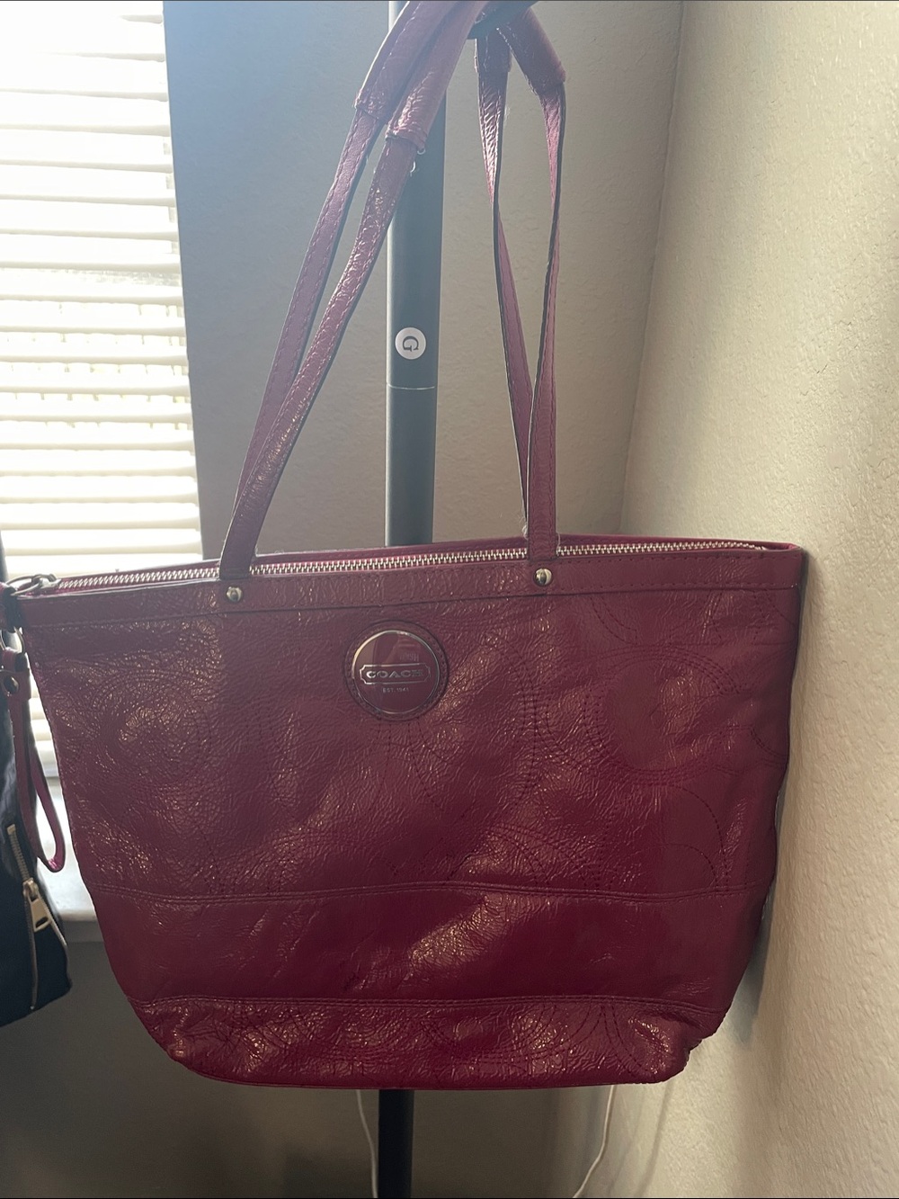 Coach Berry Pink Leather Tote